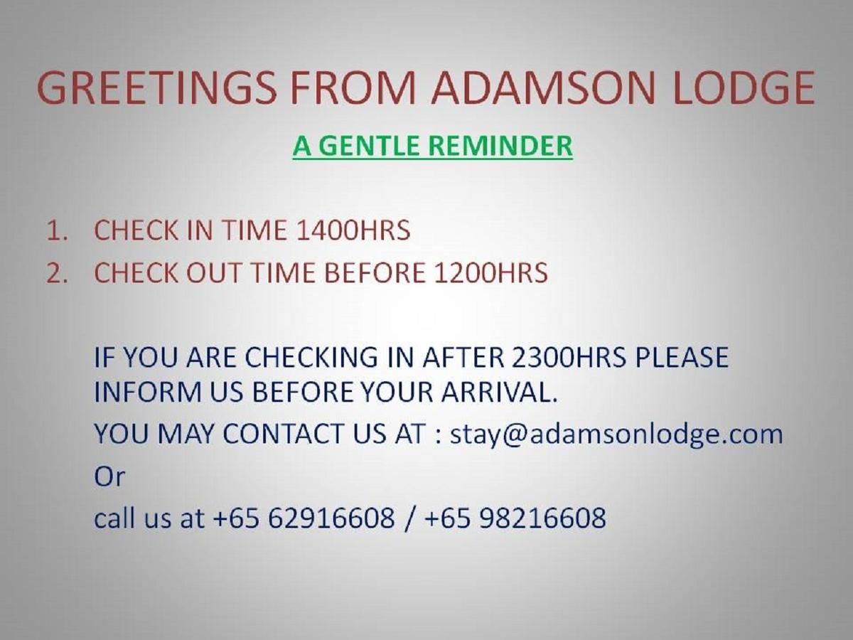 Adamson Lodge Singapore Eksteriør bilde